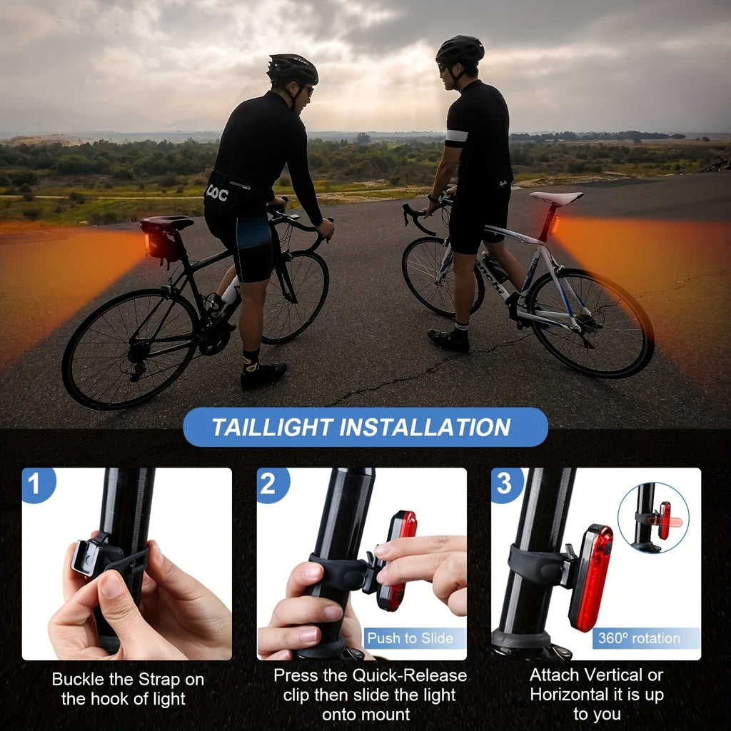 High Brightness T6 Dual LED! Bicycle Front Light, USB Charging