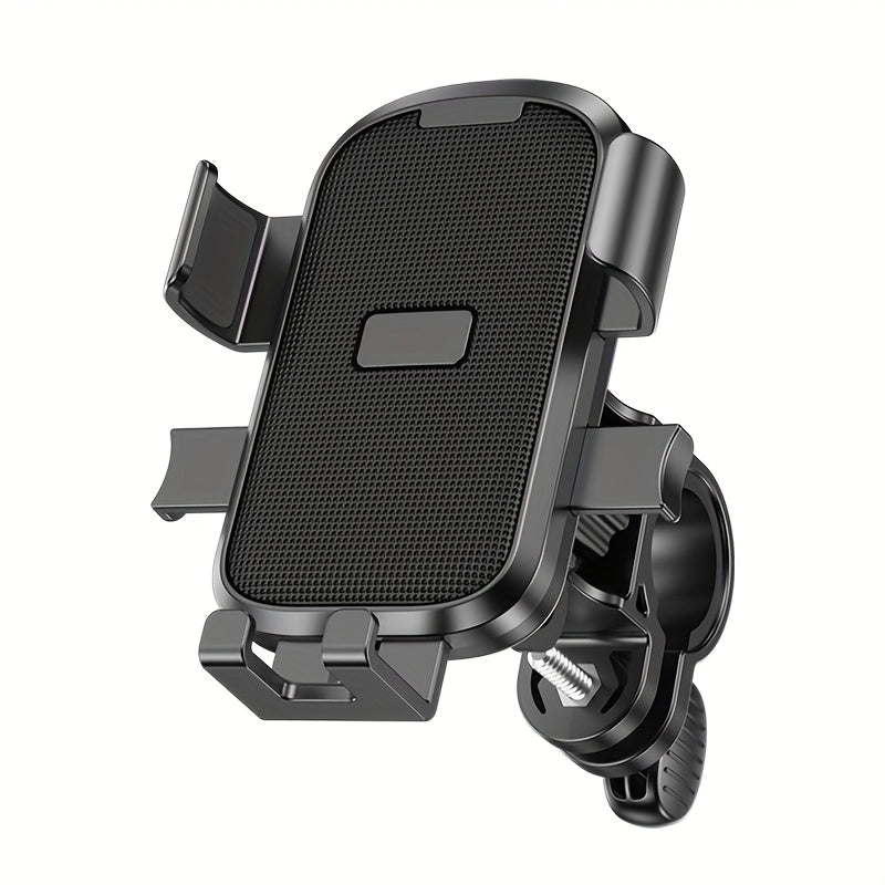 Bike\u002FE-Bike Motorcycle Phone Holder - Heavy-Duty Shockproof Anti-Shake Navigation Stand with Adjustable Clamp