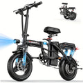 650W Heavy-Duty Adult Electric Bike - 48V E-Bike with Front Headlight, Rear Brake Light & Rapid Charging