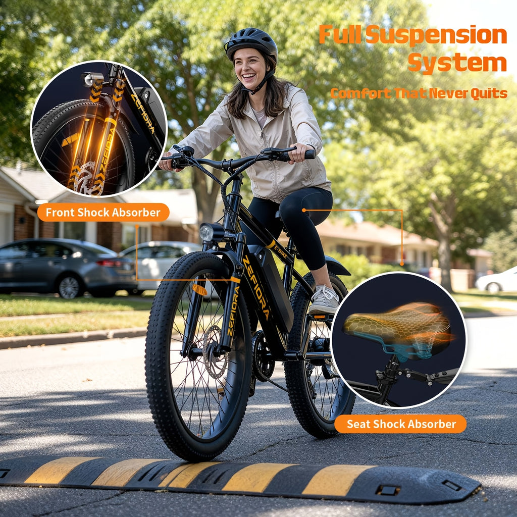 Electric Bike For Adults With Peak 750W Brushless Motor