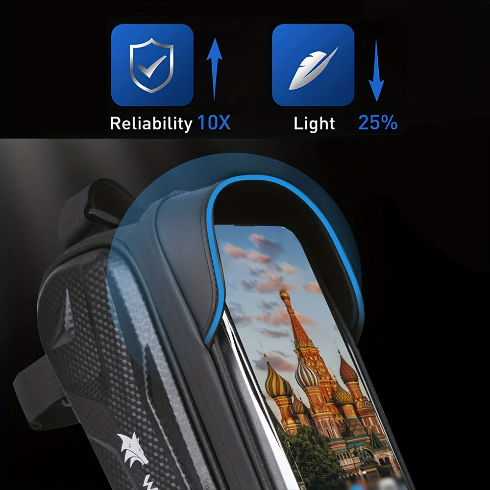 Bike Bag Bike Frame Bag Bike Phone Holder with TPU Sensitive Touch Screen