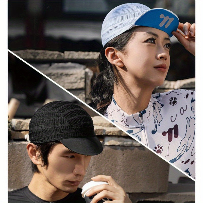 1pc Unisex Cycling Cap with UPF Sun Protection & Breathable Mesh Back - Lightweight Summer Bike Hat for Road Biking