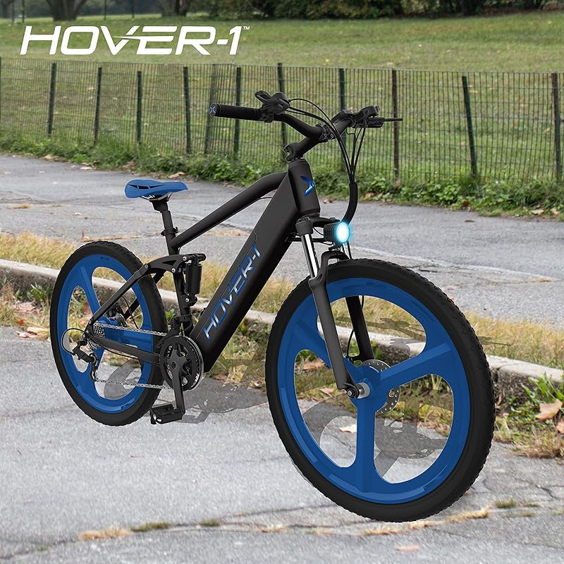 Hover-1 Instinct Electric Bike with 350W Motor, 18 mph Max Speed, 26” Tires