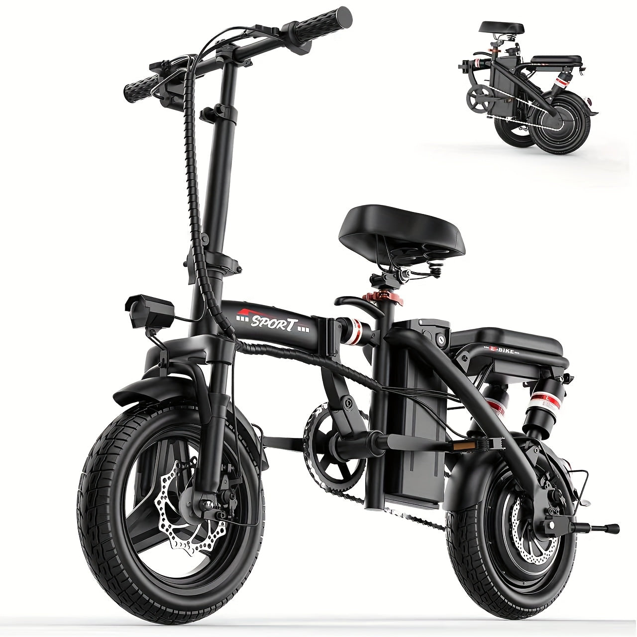 Folding Electric Bike for Adults, 14\
