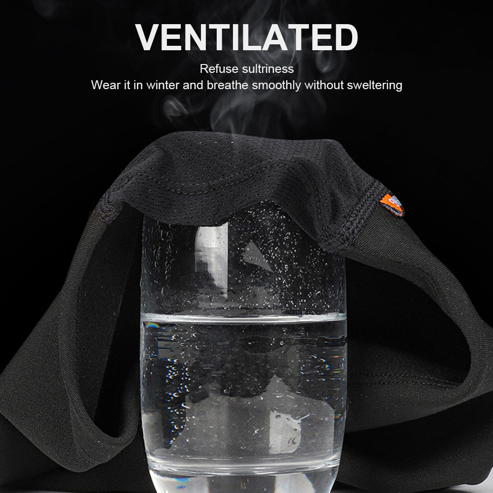 Unisex Cycling Cap Outdoor Sports Balaclava Fleece Lining Windproof Bicycle Cap Neck Gaiter Headgear Helmet Liner