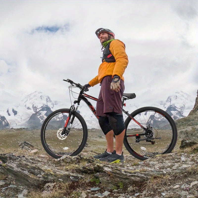 27.5in High Carbon Steel 220.46LB 21 - Speed Mountain Bike In Black - Ideal For Trail & City Rides