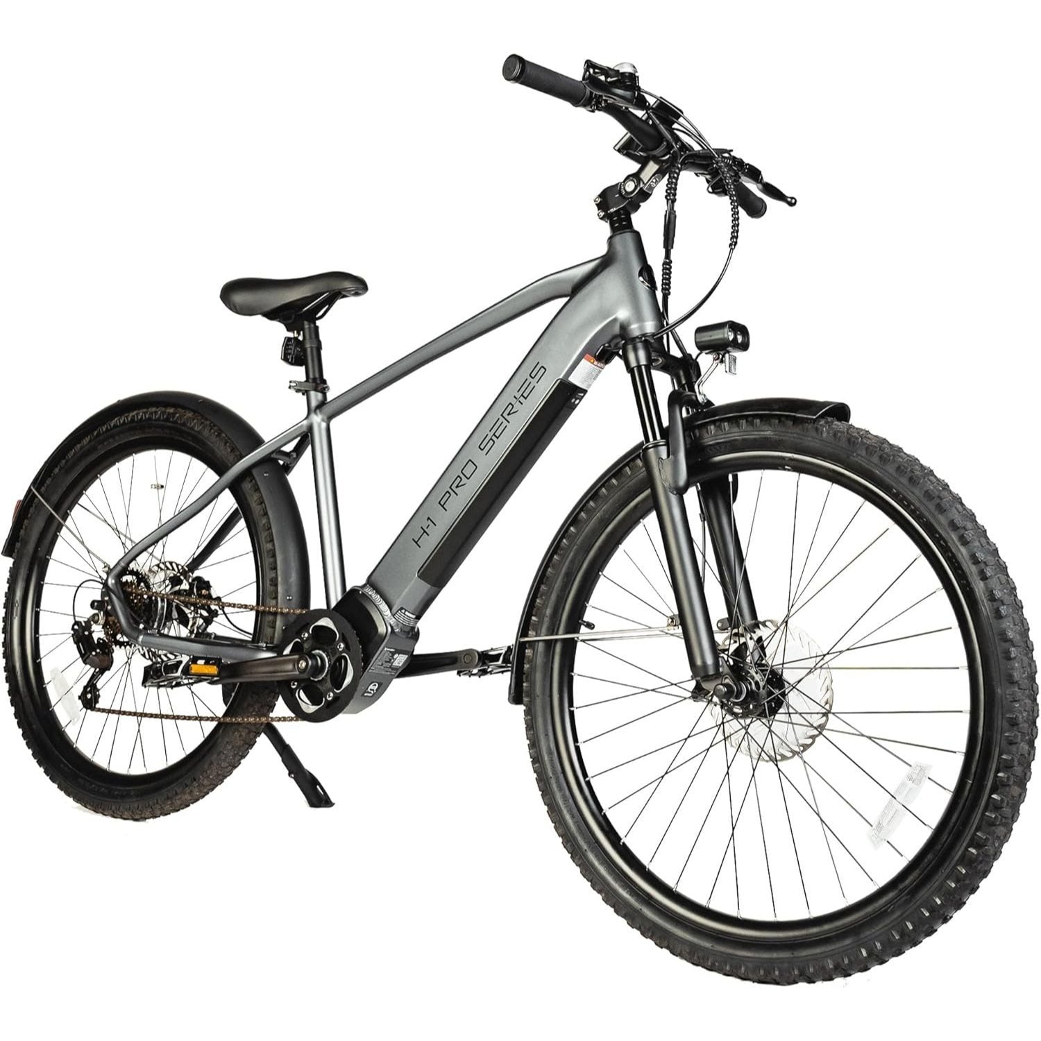 H-1 Pro Series Compass Electric Bicycle with 20 mph Max Speed, 500W Mid Motor