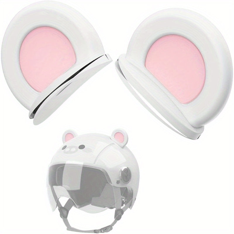 Set of 2 Cartoon Bear Fox Ears Designed for Ski Helmets