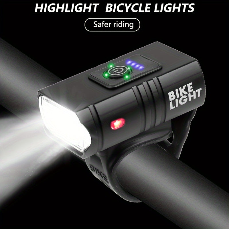 New LED Bike Light 1000LM USB Rechargeable Power Display Mountain Road Cycling Front Lamp Flashlight Riding Equipment IPX4