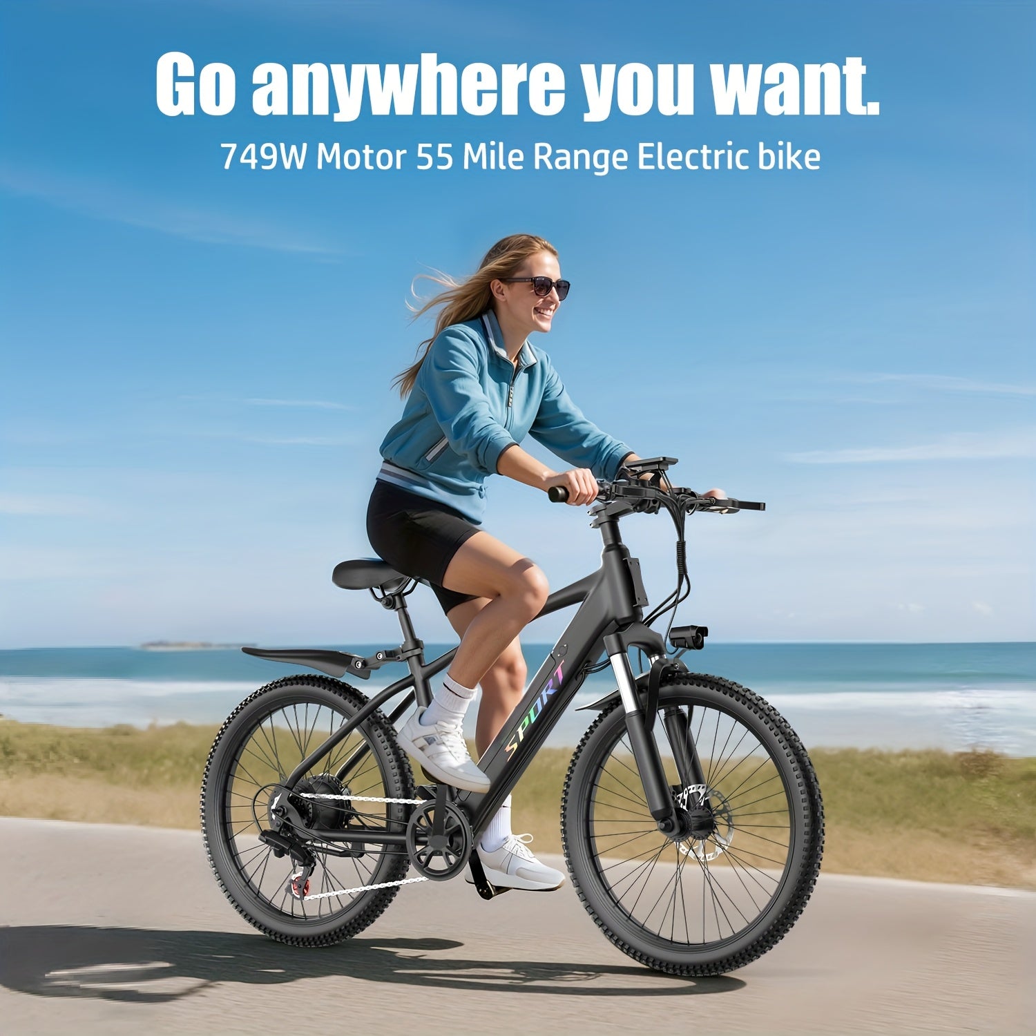 Optional 749W\u002F10AH or 749W\u002F10.4AH mountain ebike. Premium749W tire mountain ebike