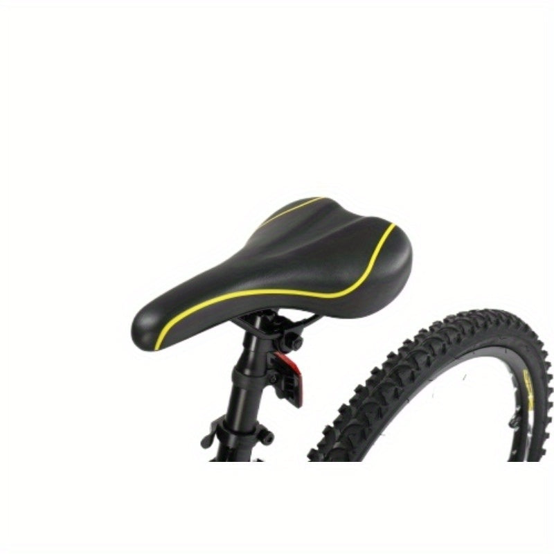 24 - Inch Mountain Bike, Black and Yellow - Shimano 21 - Speed, Suspension Fork