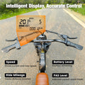EB5 Adult All-Terrain Electric Bike, 500 Watt Motor, Top Speed 19 mph, Can Travel 55+ Miles, 20 Inch Thick Tires
