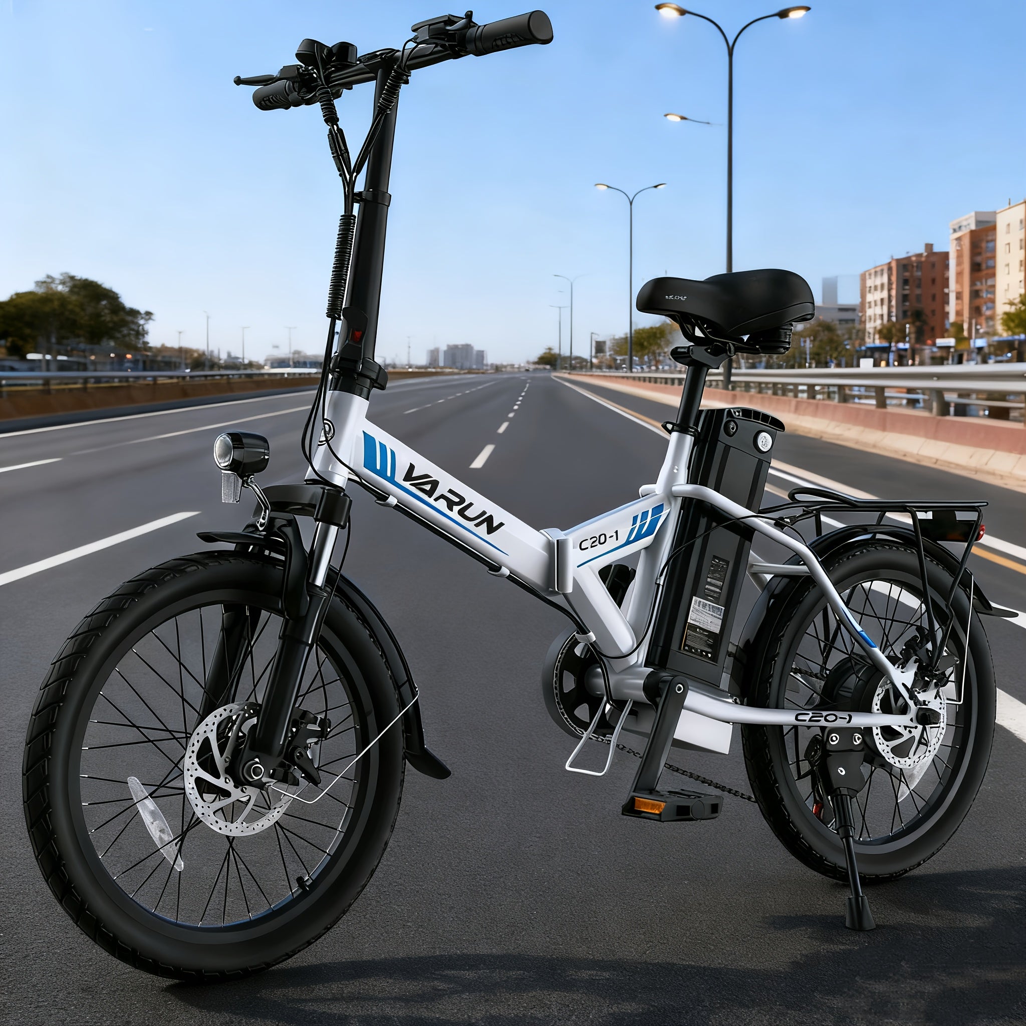 20-inch Adult Electric Bicycle, Foldable Electric Bicycle