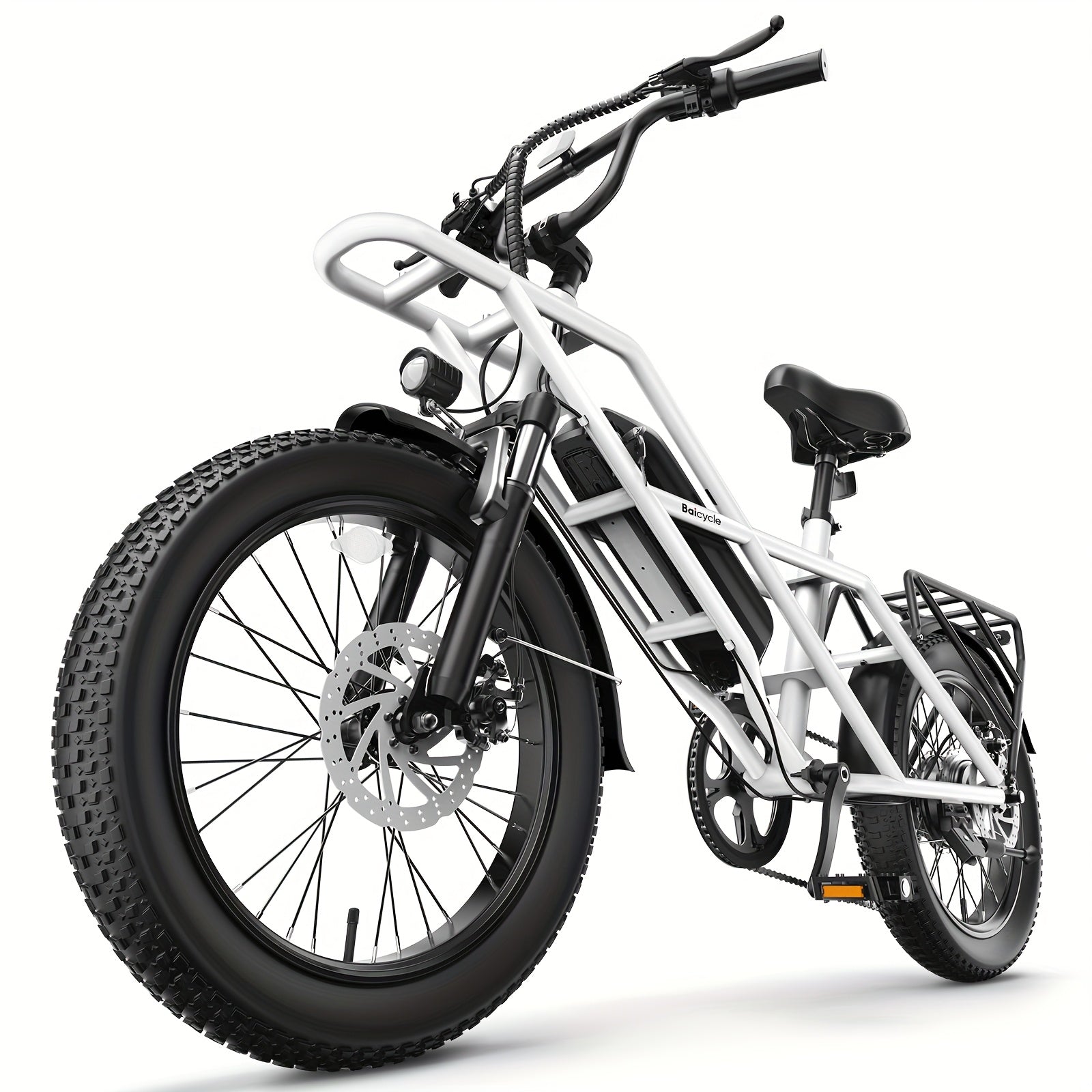 A03 Adult Electric Bike With 48V Large Battery 60-Mile Range 20x3.0-Inch