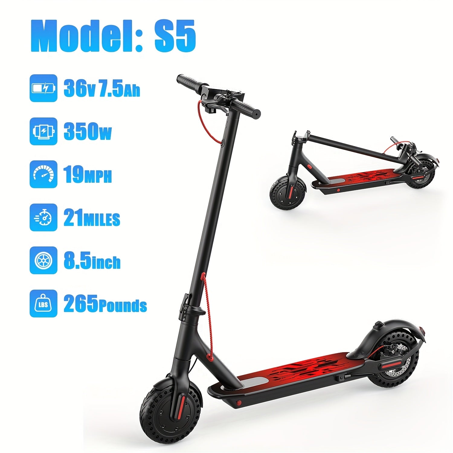 650W Heavy-Duty Adult Electric Bike - 48V E-Bike with Front Headlight, Rear Brake Light & Rapid Charging