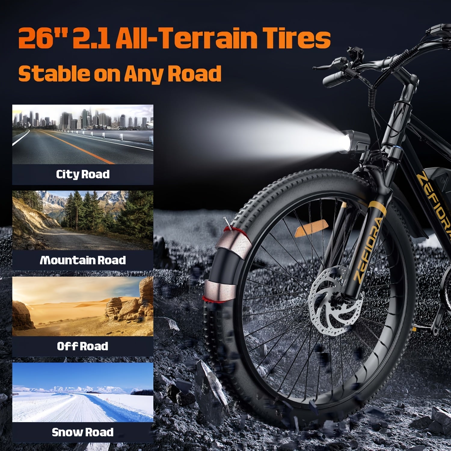 Electric Bike For Adults With Peak 750W Brushless Motor