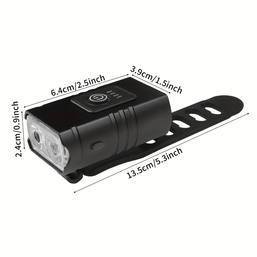High Brightness T6 Dual LED! Bicycle Front Light, USB Charging