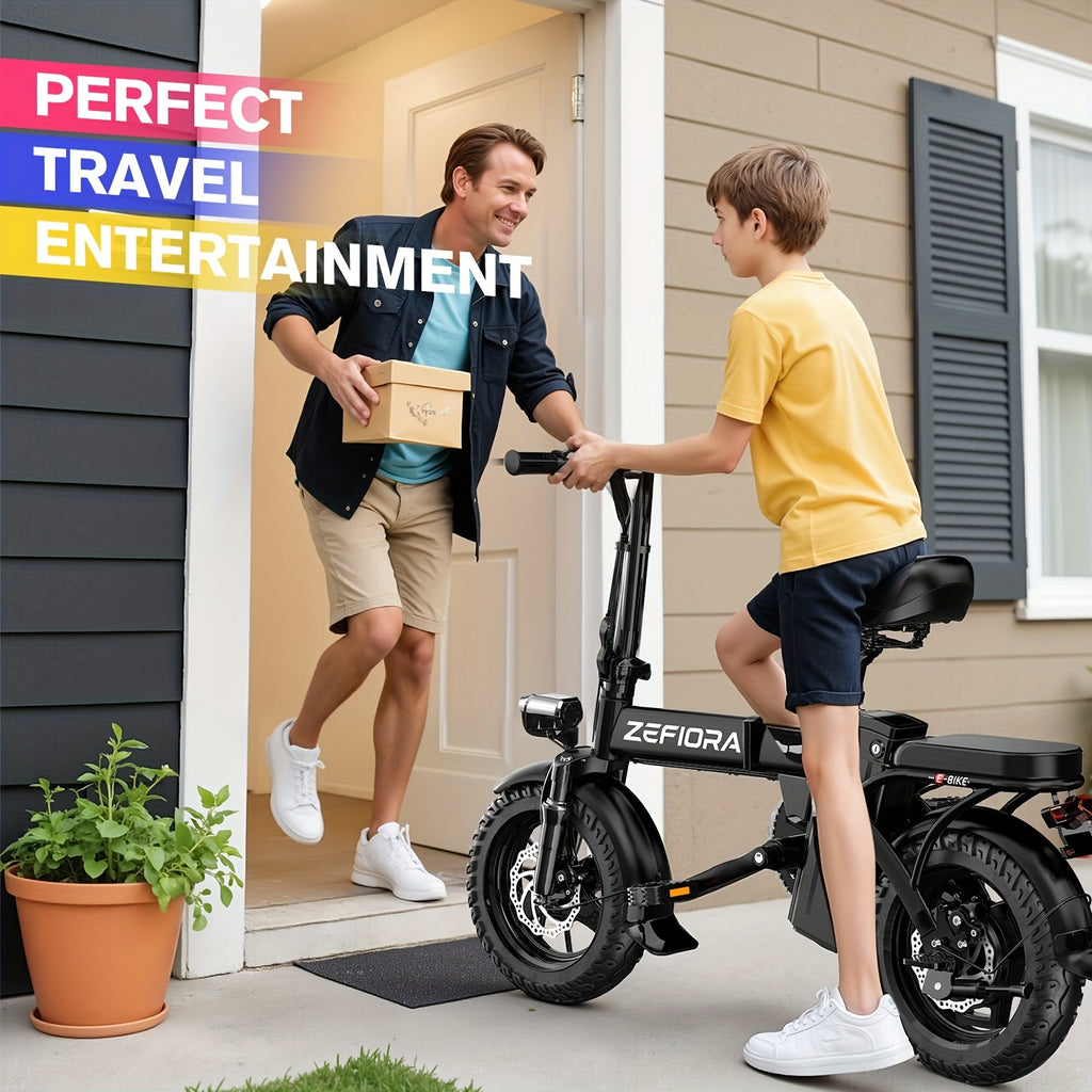 Halloween Back To School Fat Tire Electric Bike For Adults, Foldable Ebike