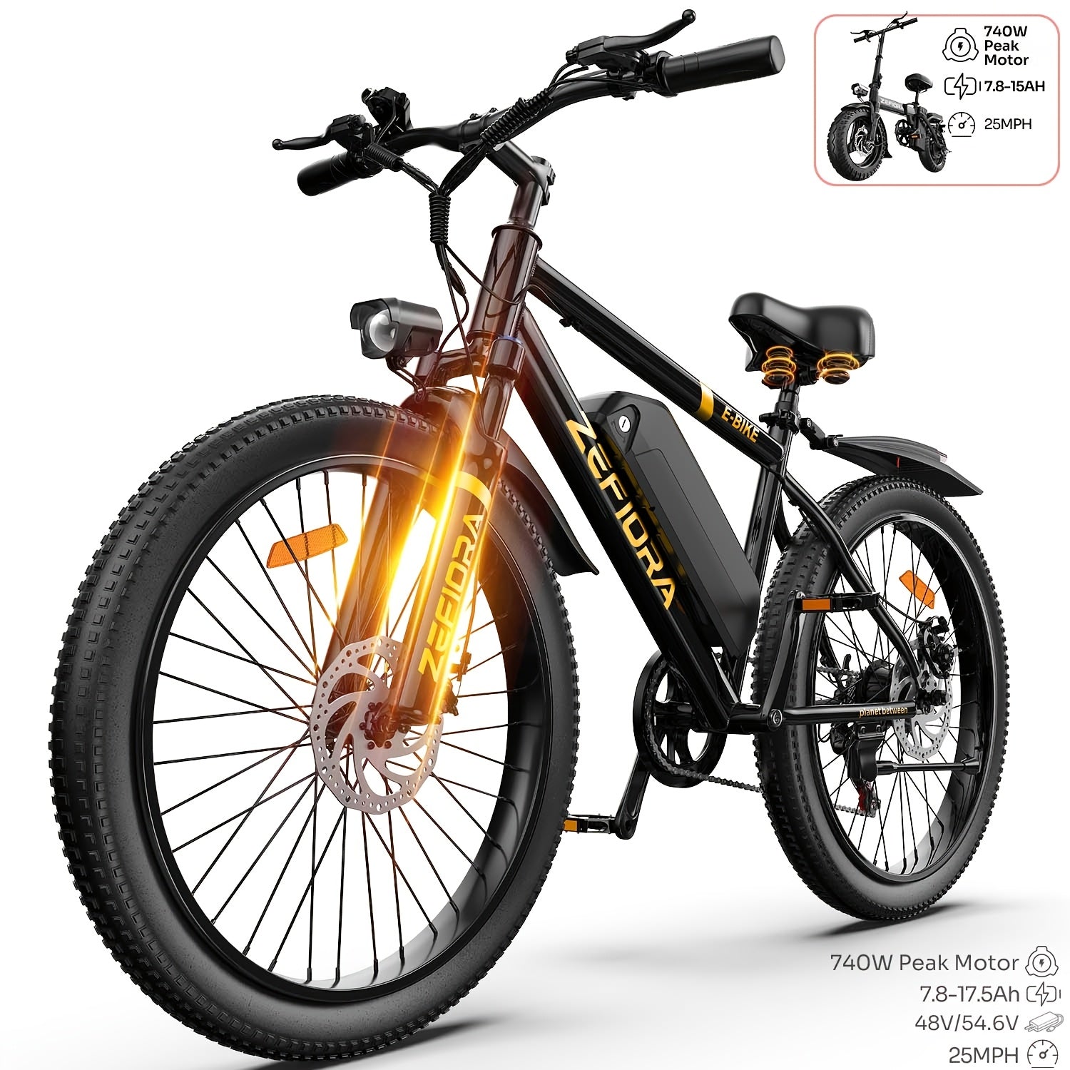 Electric Bike For Adults With Peak 750W Brushless Motor