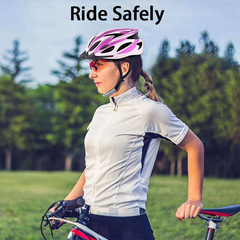 Bicycle Helmet, Unisex Adjustable Lightweight, Breathable Ventilated Honeycomb Design