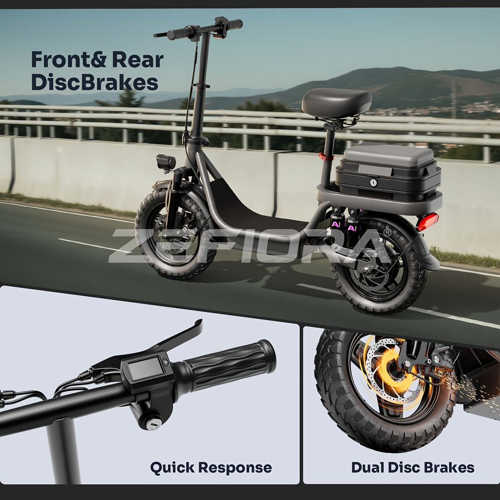 740W Peak Adult Folding Electric Bicycle, Commuter City Folding Electric Bicycle