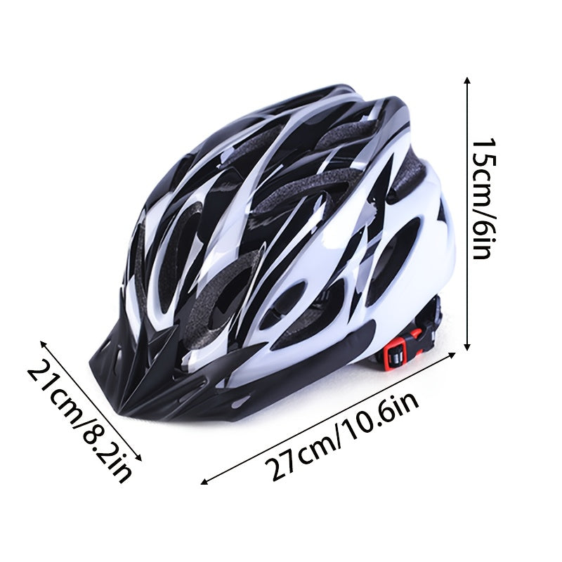 Bicycle Helmet, Unisex Adjustable Lightweight, Breathable Ventilated Honeycomb Design
