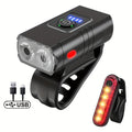 High Brightness T6 Dual LED! Bicycle Front Light, USB Charging
