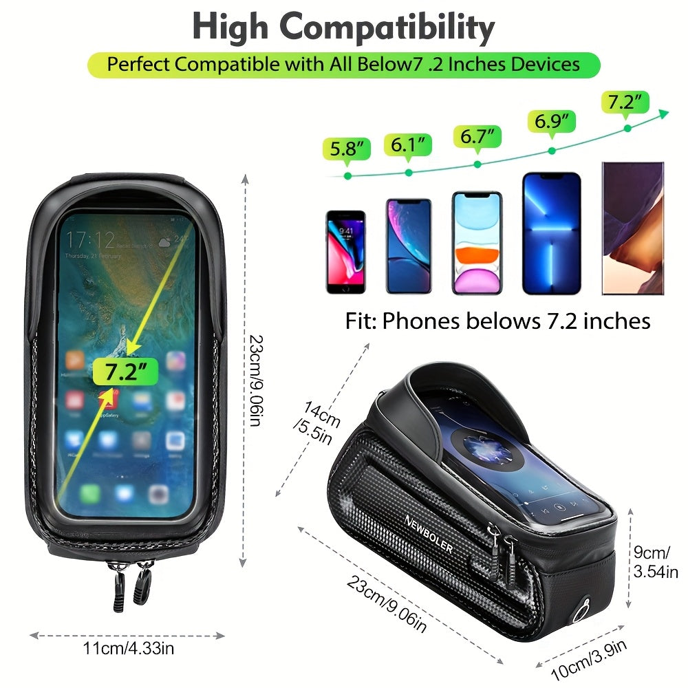 NEWBOLER Bike Bag NEWBOLER Bike Handlebar Bag with 6.8\