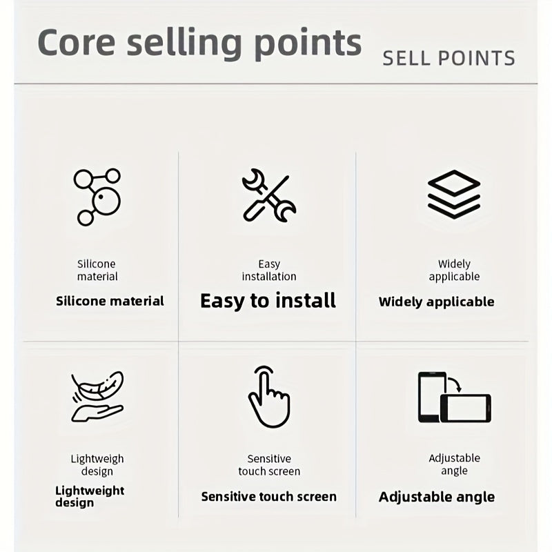 TOSUOD Bike Phone Mount, Universal Mobile Phone Holder for Mountain Bike, Road Bike