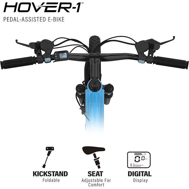 Hover-1 Instinct Electric Bike with 350W Motor, 18 mph Max Speed, 26” Tires
