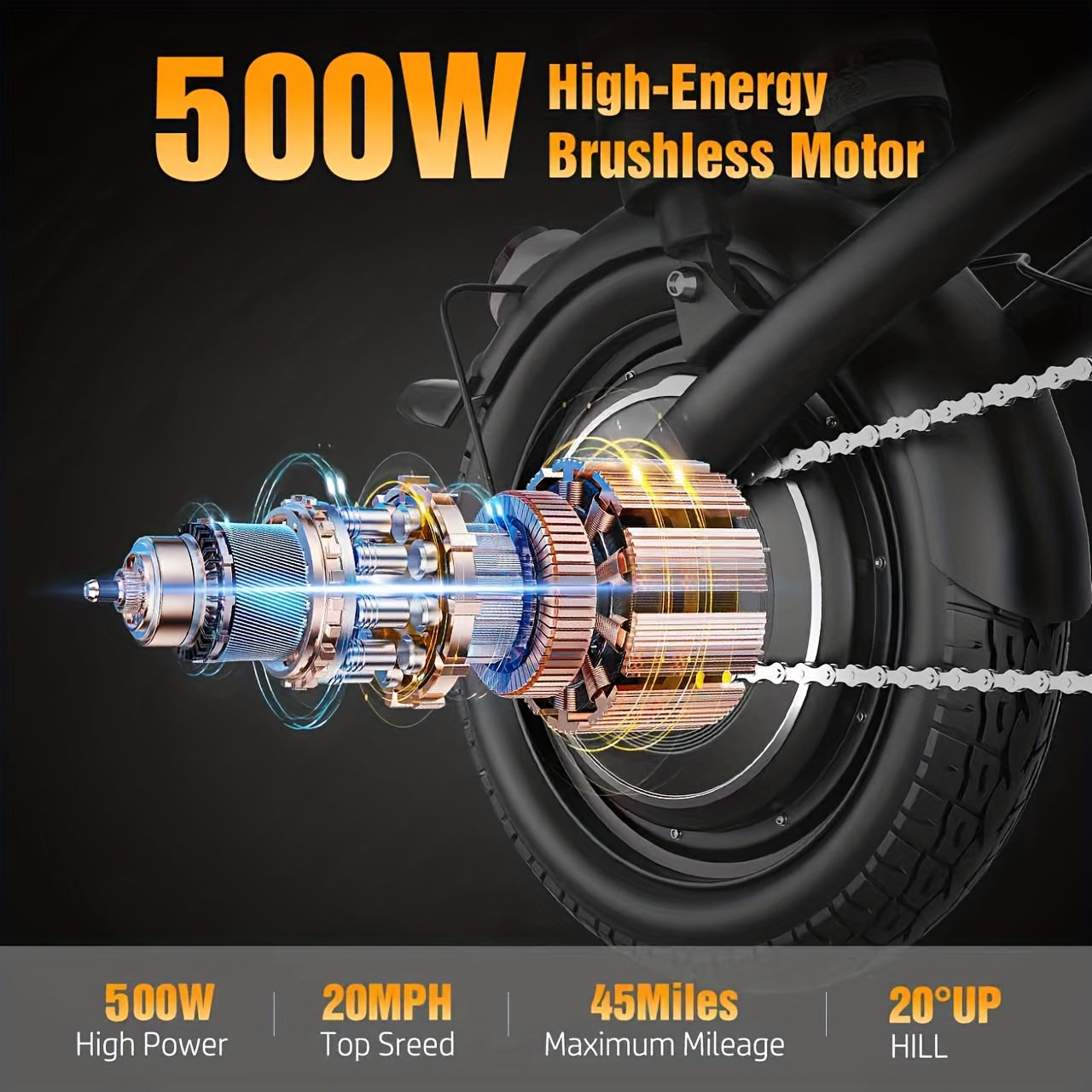 Folding Electric Bike for Adults, 14\