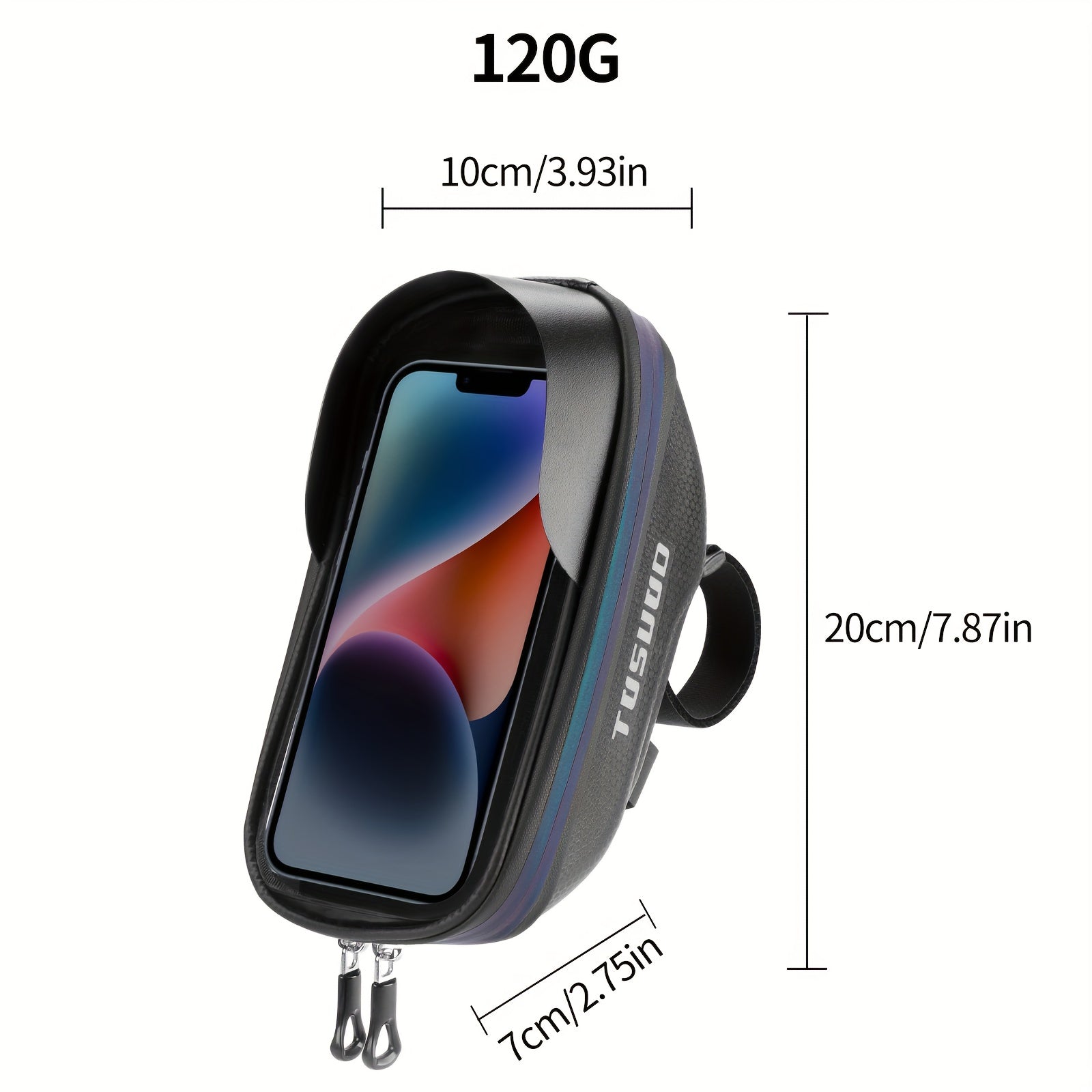 TOSUOD Bike Handlebar Bag - Heavy-Duty High Quality Cycling Computer & Phone Case Holder