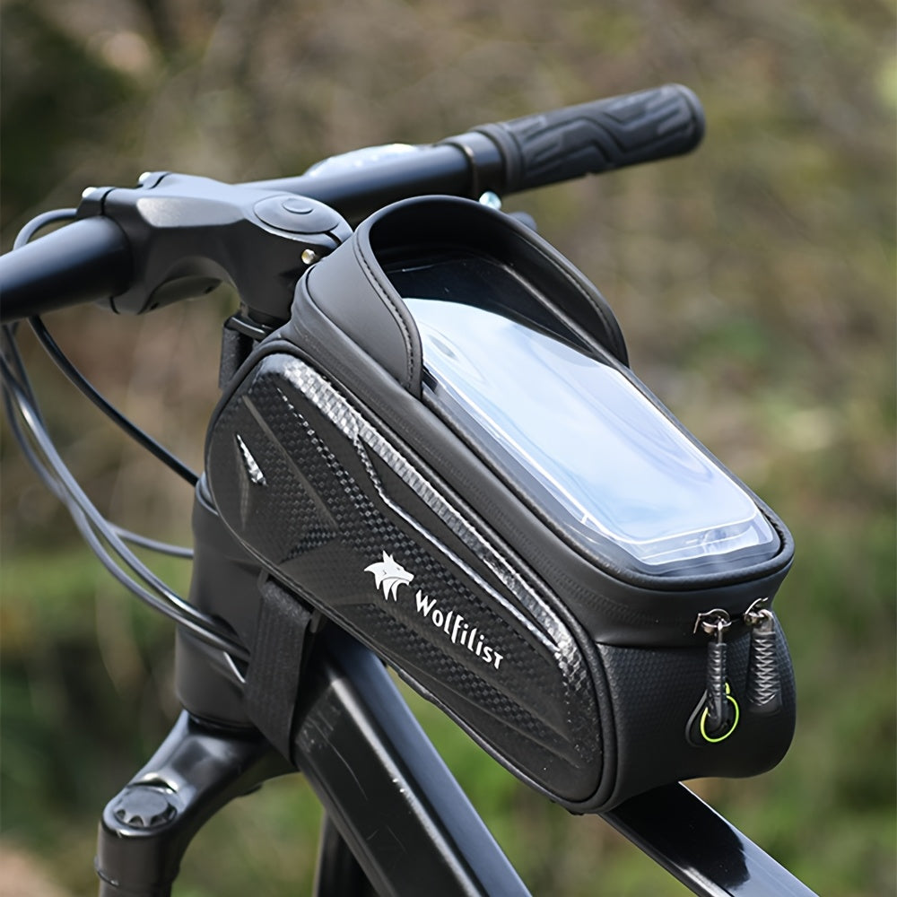 Bike Bag Bike Frame Bag Bike Phone Holder with TPU Sensitive Touch Screen
