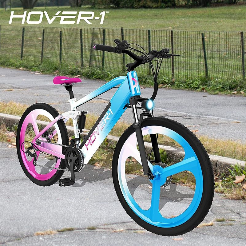 Hover-1 Instinct Electric Bike with 350W Motor, 18 mph Max Speed, 26” Tires