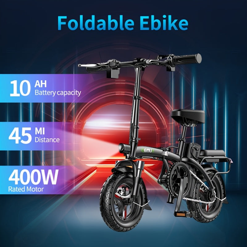 White Professional Folding Electric Bicycle Daxibu