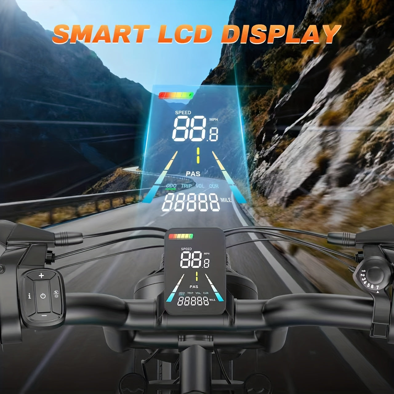 Optional 749W\u002F10AH or 749W\u002F10.4AH mountain ebike. Premium749W tire mountain ebike