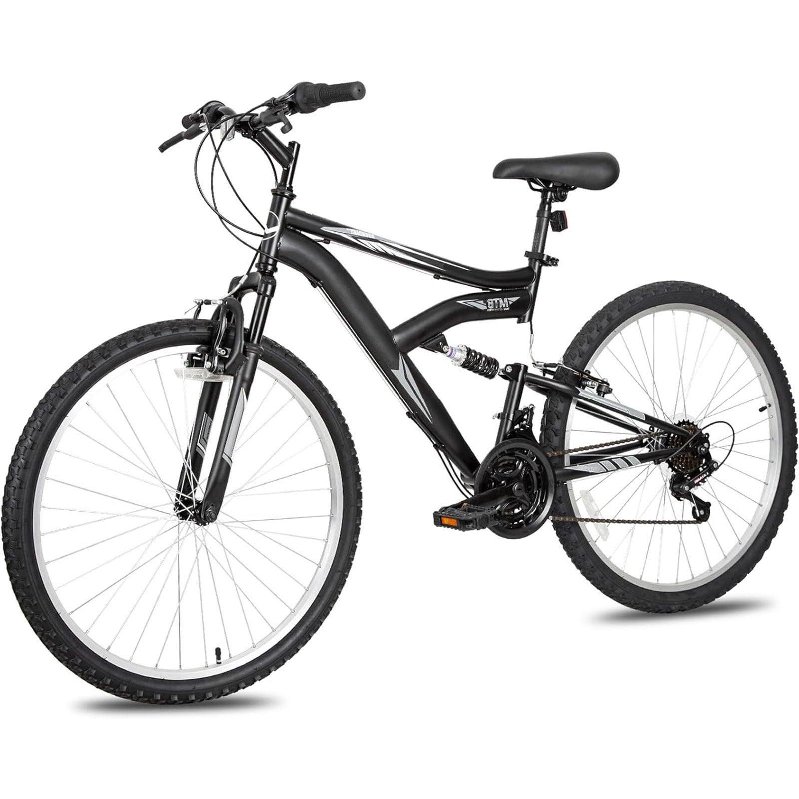 26 Inch 18-Speed Full Suspension Mountain Bike with V-Brakes & Alloy Steel Frame