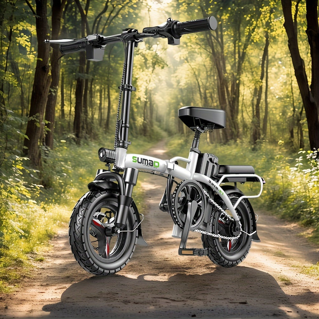 White Professional Folding Electric Bicycle Daxibu