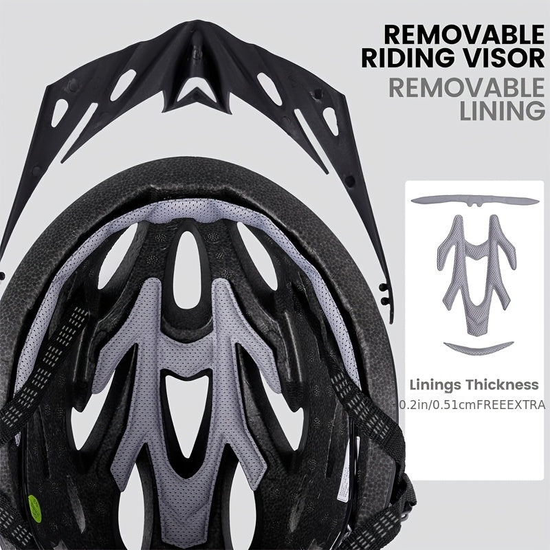 1 Adult Bike Helmet | Size 22.83-24.41 inch, Unisex-Adult, Polypropylene, Microshell, Adjustable Dial & Straps