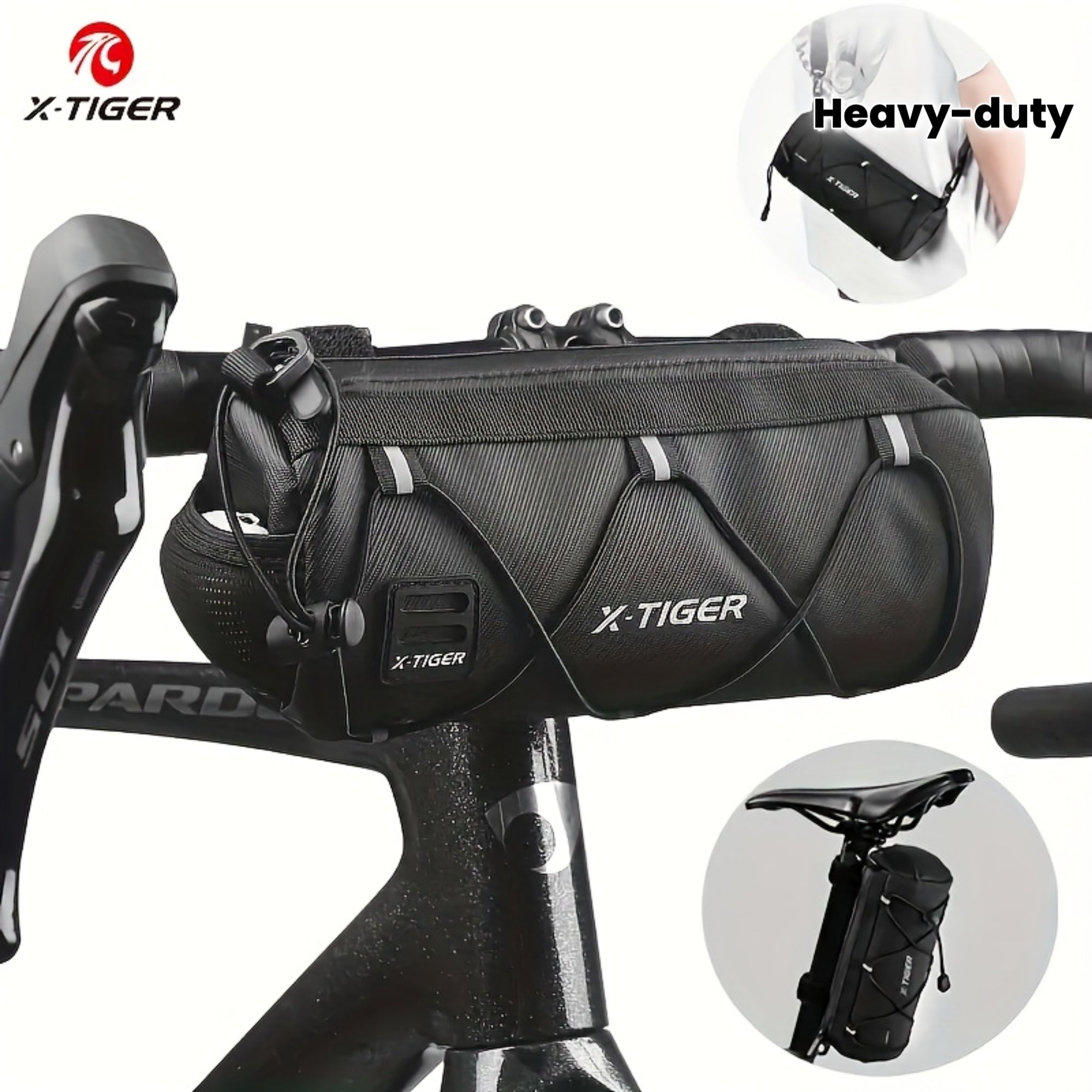 X-TIGER Phone Head Frame Bag - Large Capacity Smartphone Holder with Tool-Free Installation