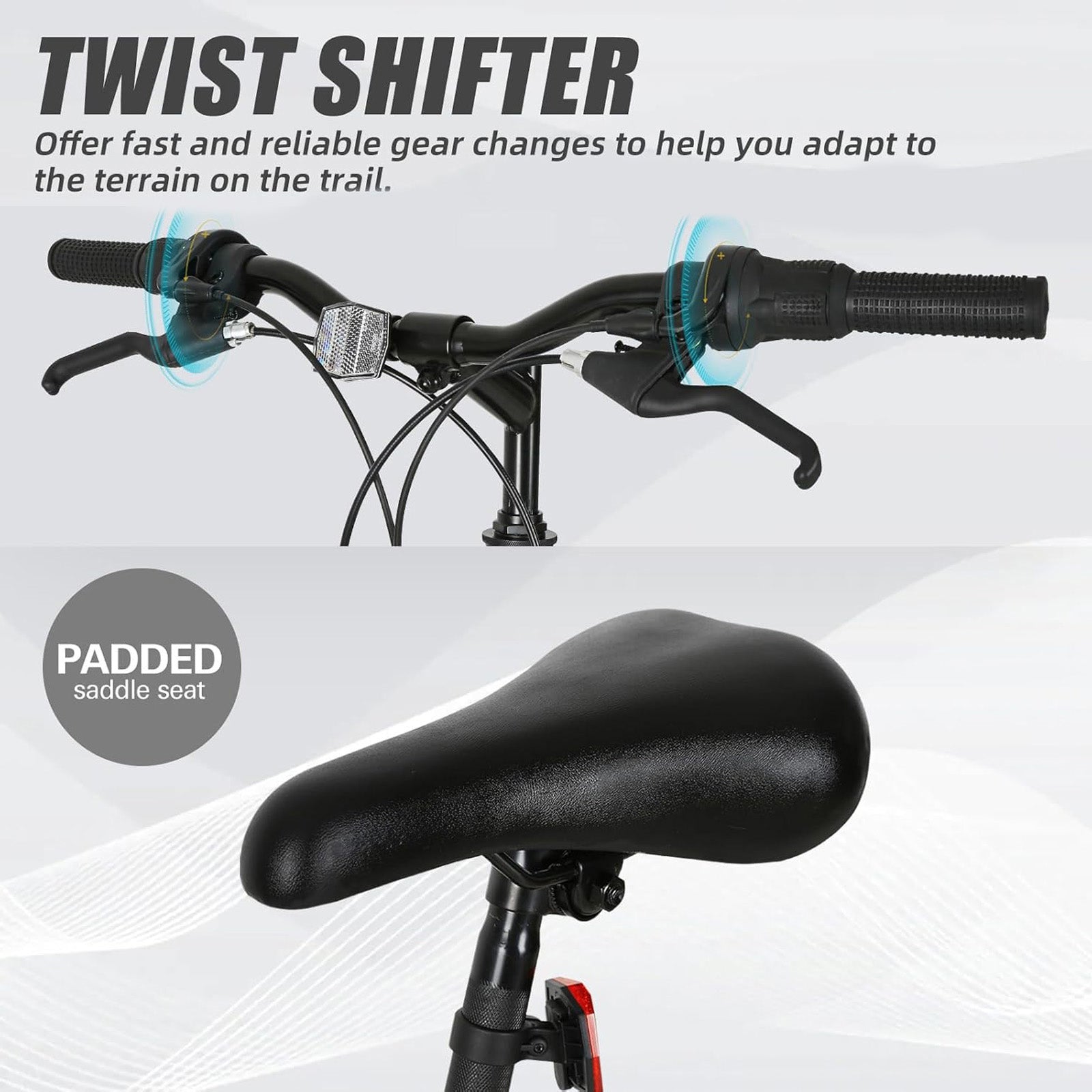 26 Inch 18-Speed Full Suspension Mountain Bike with V-Brakes & Alloy Steel Frame