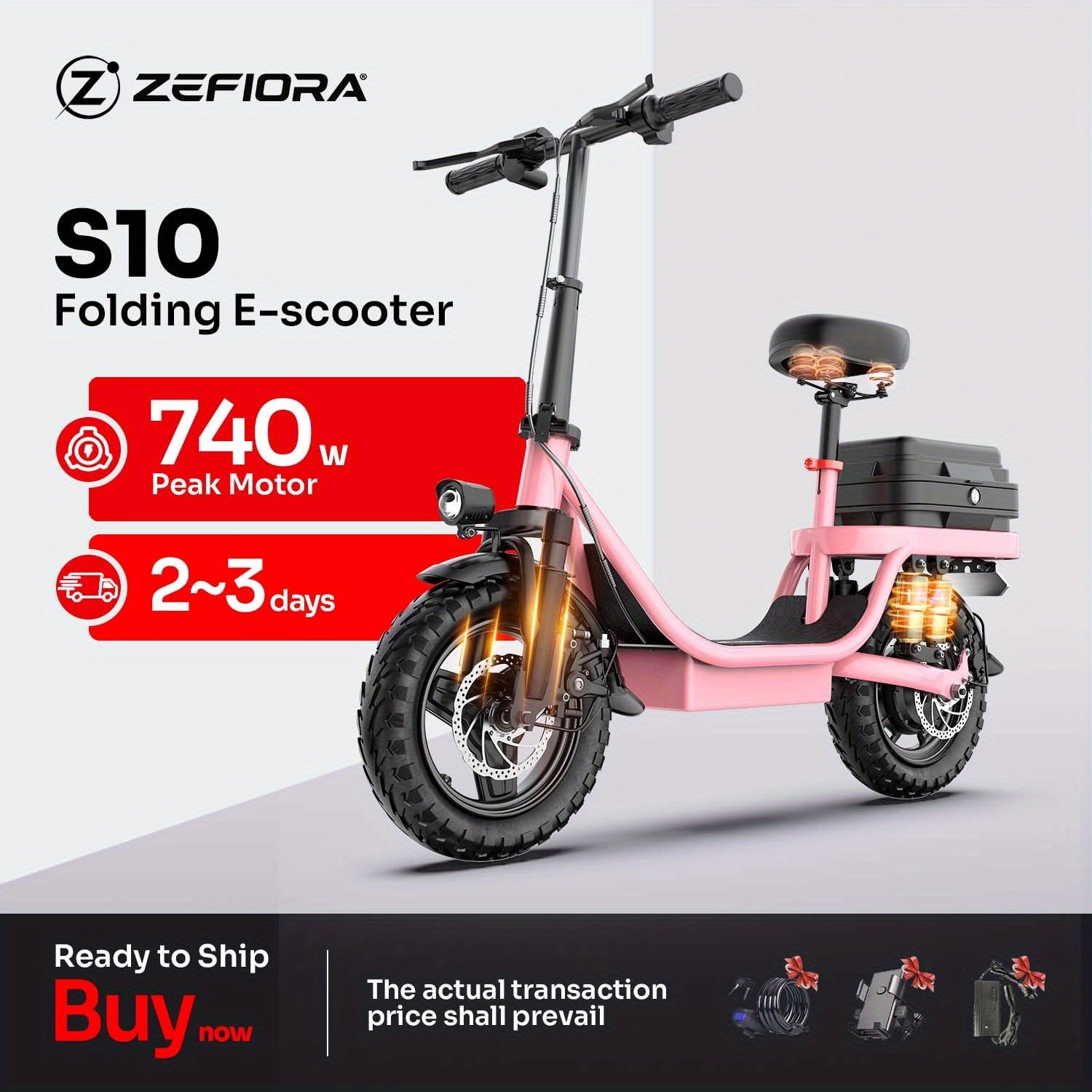 740W Peak Adult Folding Electric Bicycle, Commuter City Folding Electric Bicycle