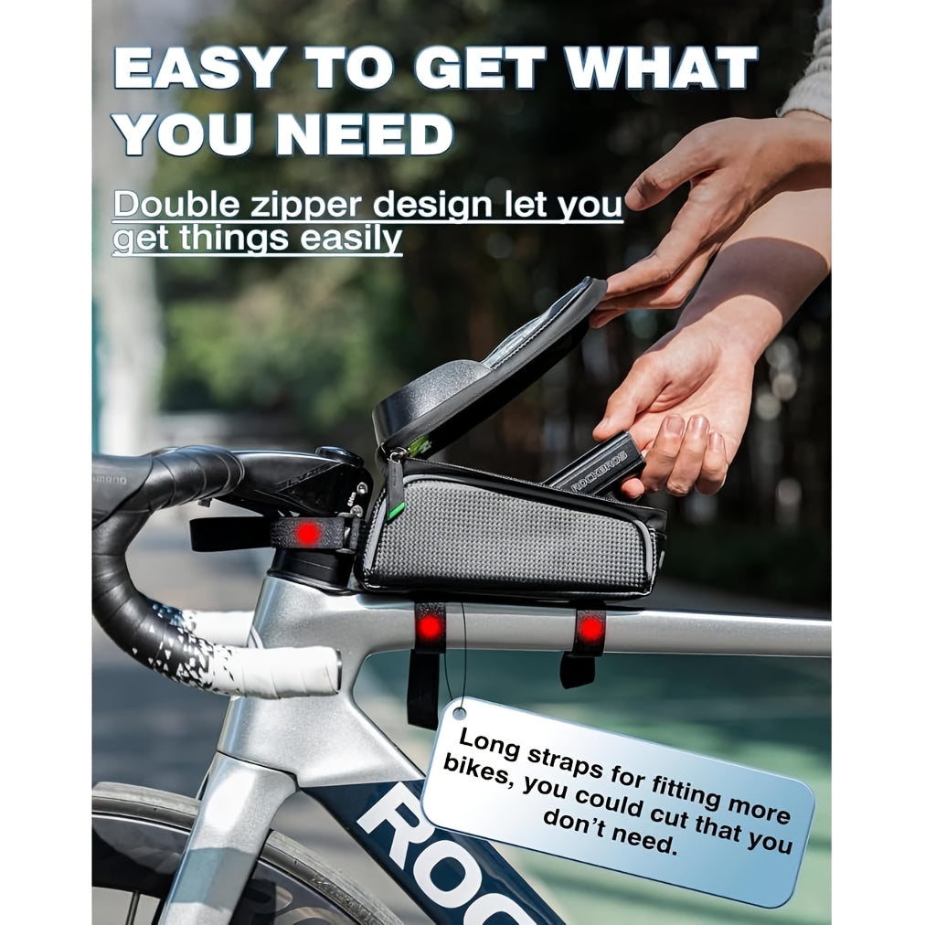 1pc High Quality Front Frame Phone Bag with Removable Strap, Cycling Phone Holder for