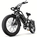 A03 Adult Electric Bike With 48V Large Battery 60-Mile Range 20x3.0-Inch