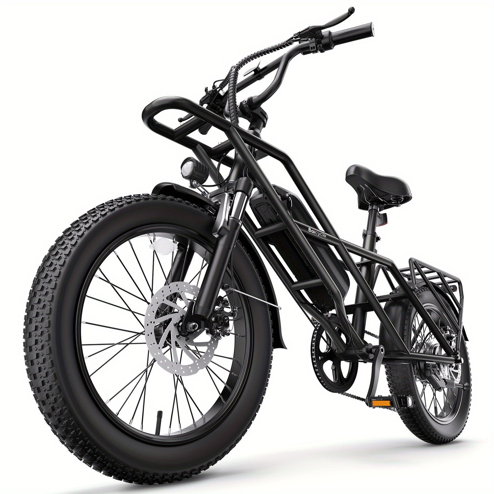 A03 Adult Electric Bike With 48V Large Battery 60-Mile Range 20x3.0-Inch