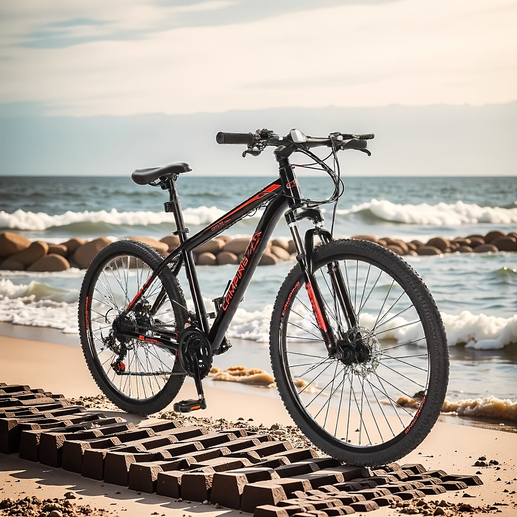 27.5in High Carbon Steel 220.46LB 21 - Speed Mountain Bike In Black - Ideal For Trail & City Rides