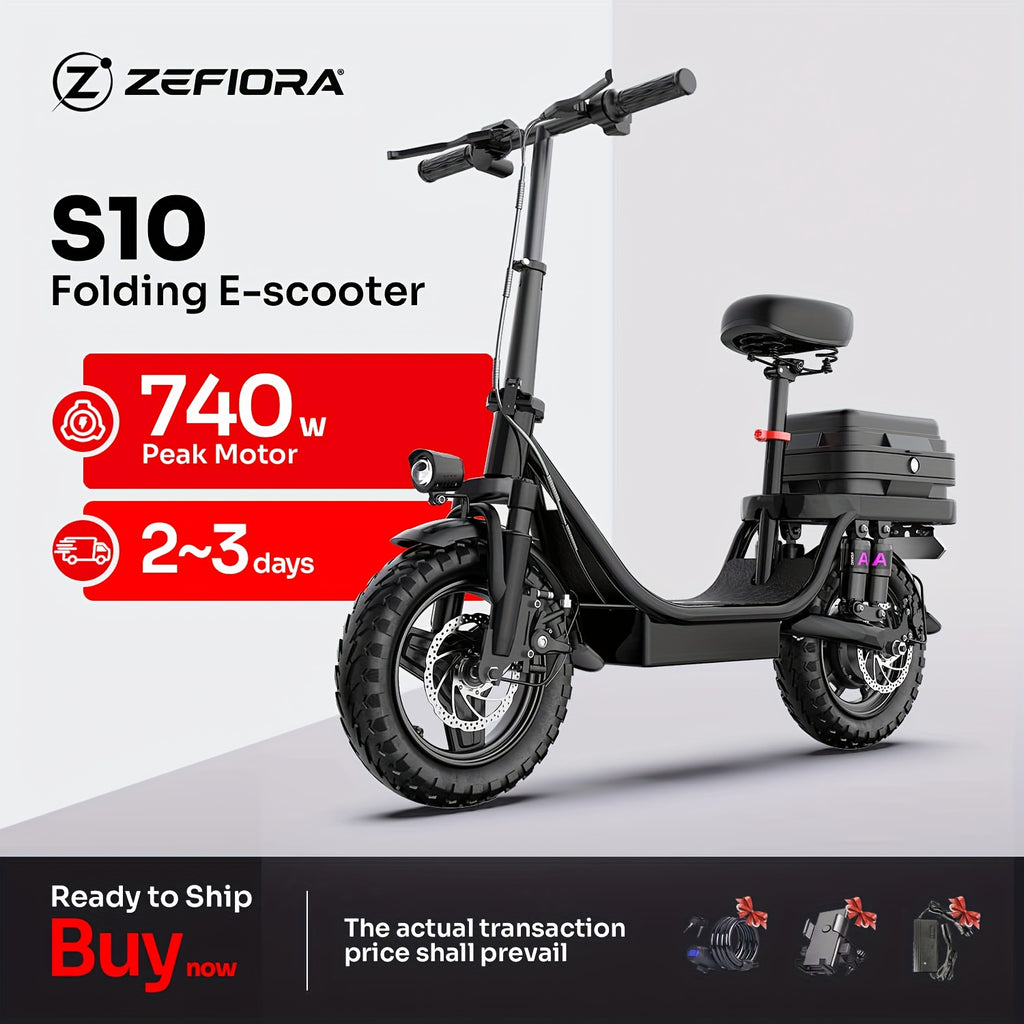740W Peak Adult Folding Electric Bicycle, Commuter City Folding Electric Bicycle
