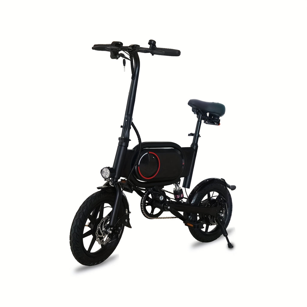 Foldable Adult Electric Bicycle Features 14-inch Tires, A 350W Motor, A 7.5ah Lithium Battery