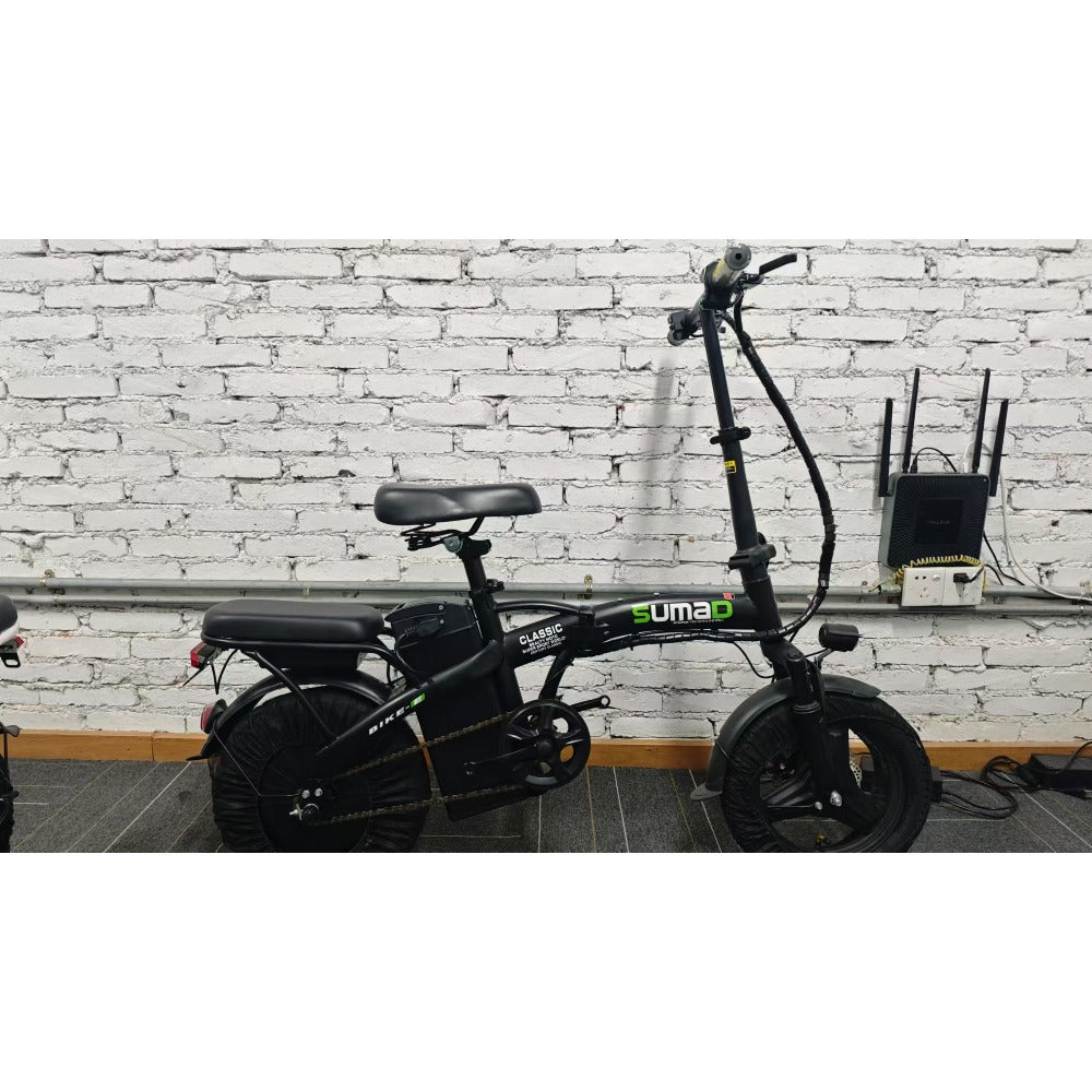 740W Lightweight Cool Off-road Folding Bike 20 Mph, 35 Miles Of Range, Removable Battery