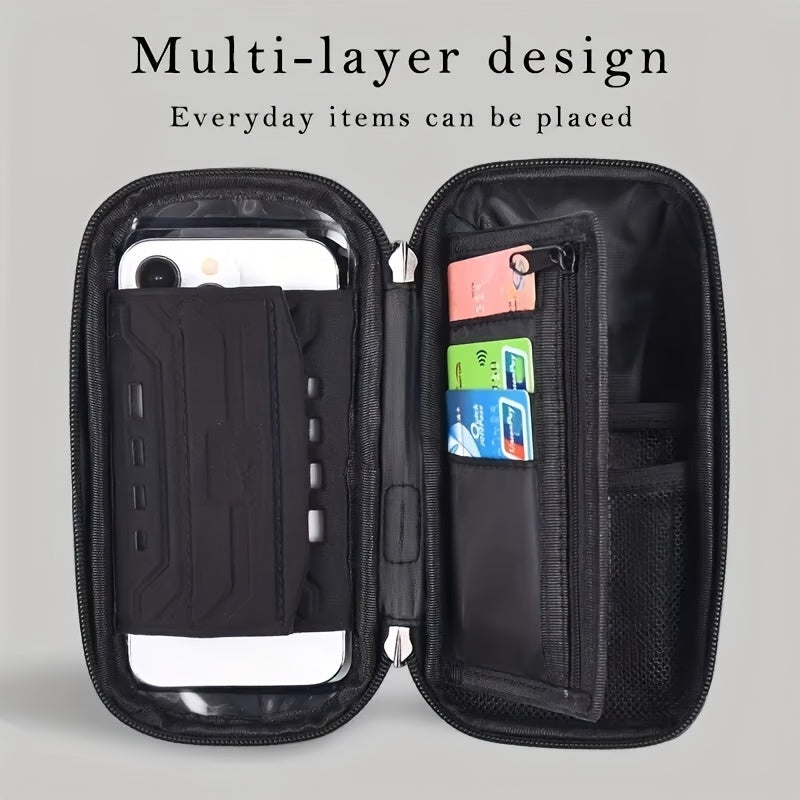 BUCKLOS Multi-Directional Adjustable Bike Phone Holder - Front Top Tube Touch Screen Mount with Stand